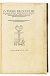 PLINIUS SECUNDUS, GAIUS. Historiae mundi libri XXXVII.  1554 [i. e., 1555]